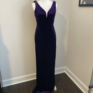 LAURA BYRNES PINUP GIRL CLOTHING Purple Velvet Gown, New with Tags, Size XL